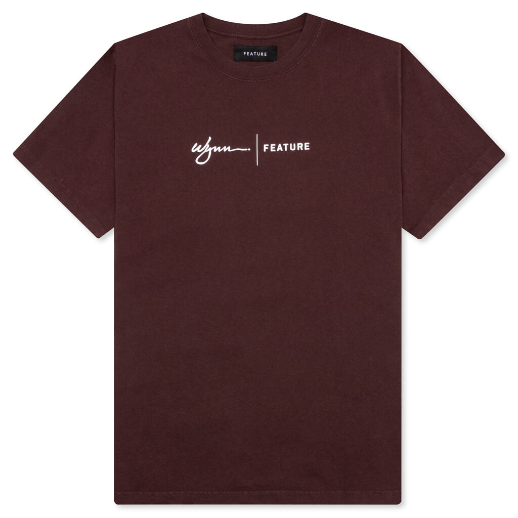 Feature x Wynn Logo Lock Up Tee - Huckleberry