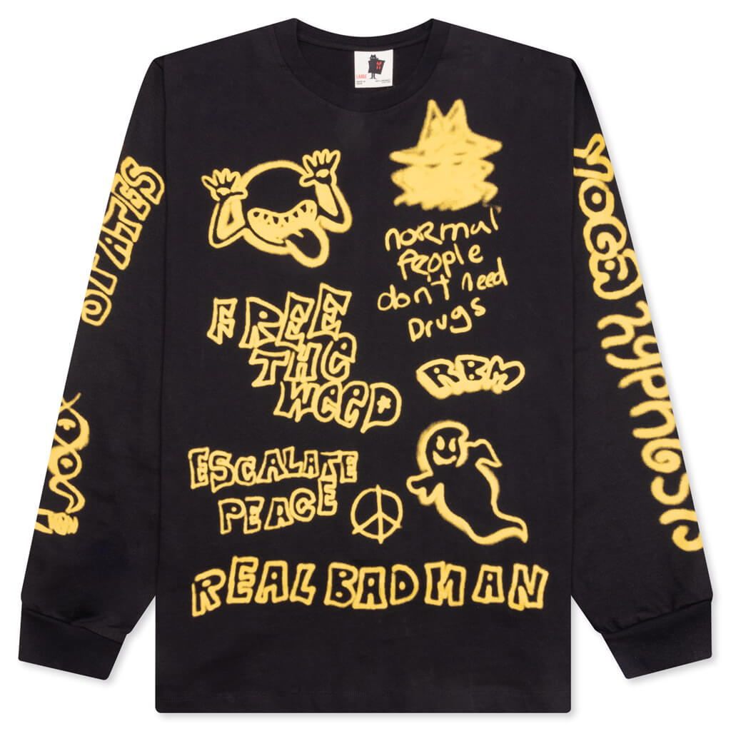 Youth Party L/S Tee - Black, , large image number null