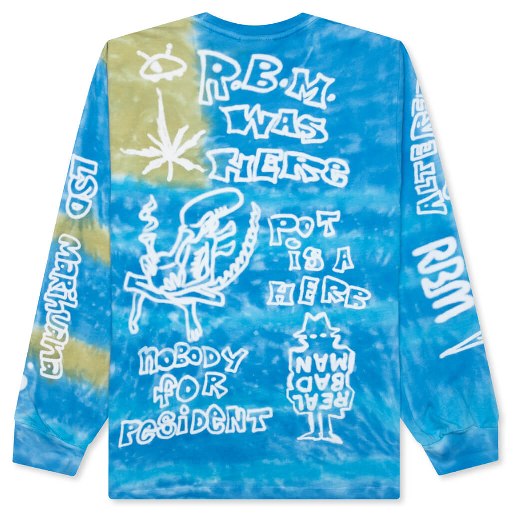 Youth Party L/S Tee - Blue/Tie Dye