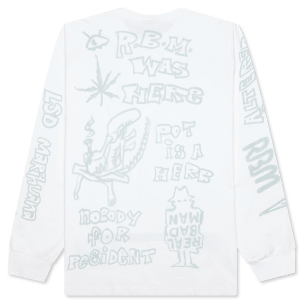 Youth Party L/S Tee - White, , large image number null