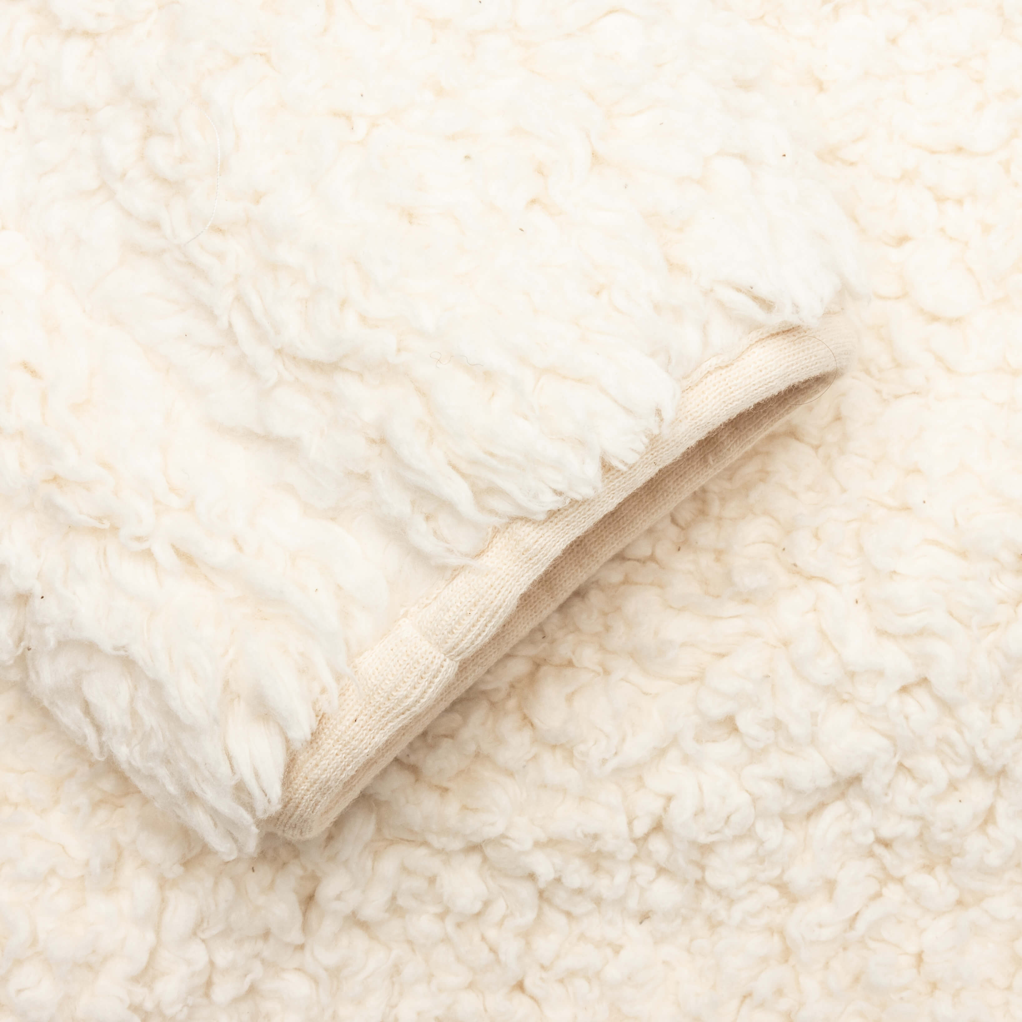 Natural Cotton Fleece Zip Jacket- Eggshell, , large image number null