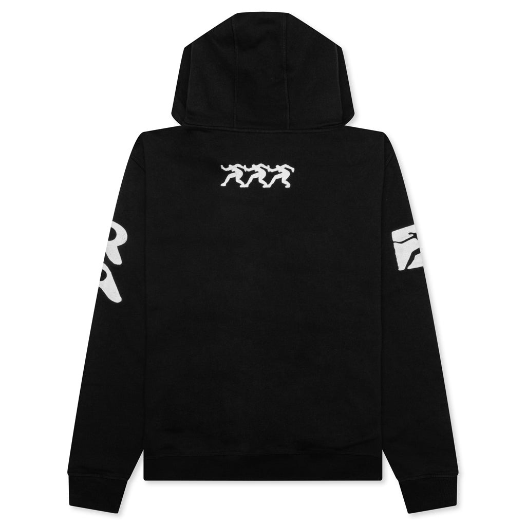 Zipped Pigeon Zip Hooded Sweatshirt - Black, , large image number null