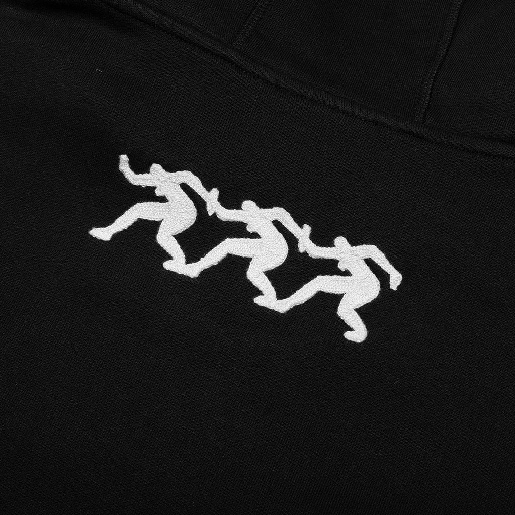 Zipped Pigeon Zip Hooded Sweatshirt - Black, , large image number null