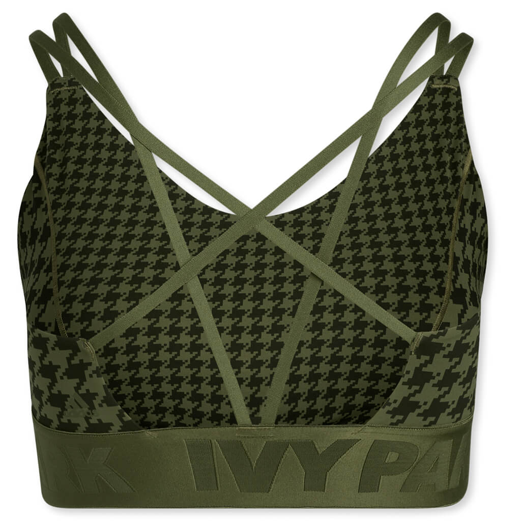 adidas x IVY PARK Women's Plus Size Strappy Low Support Bra - Wild Pine/Black, , large image number null