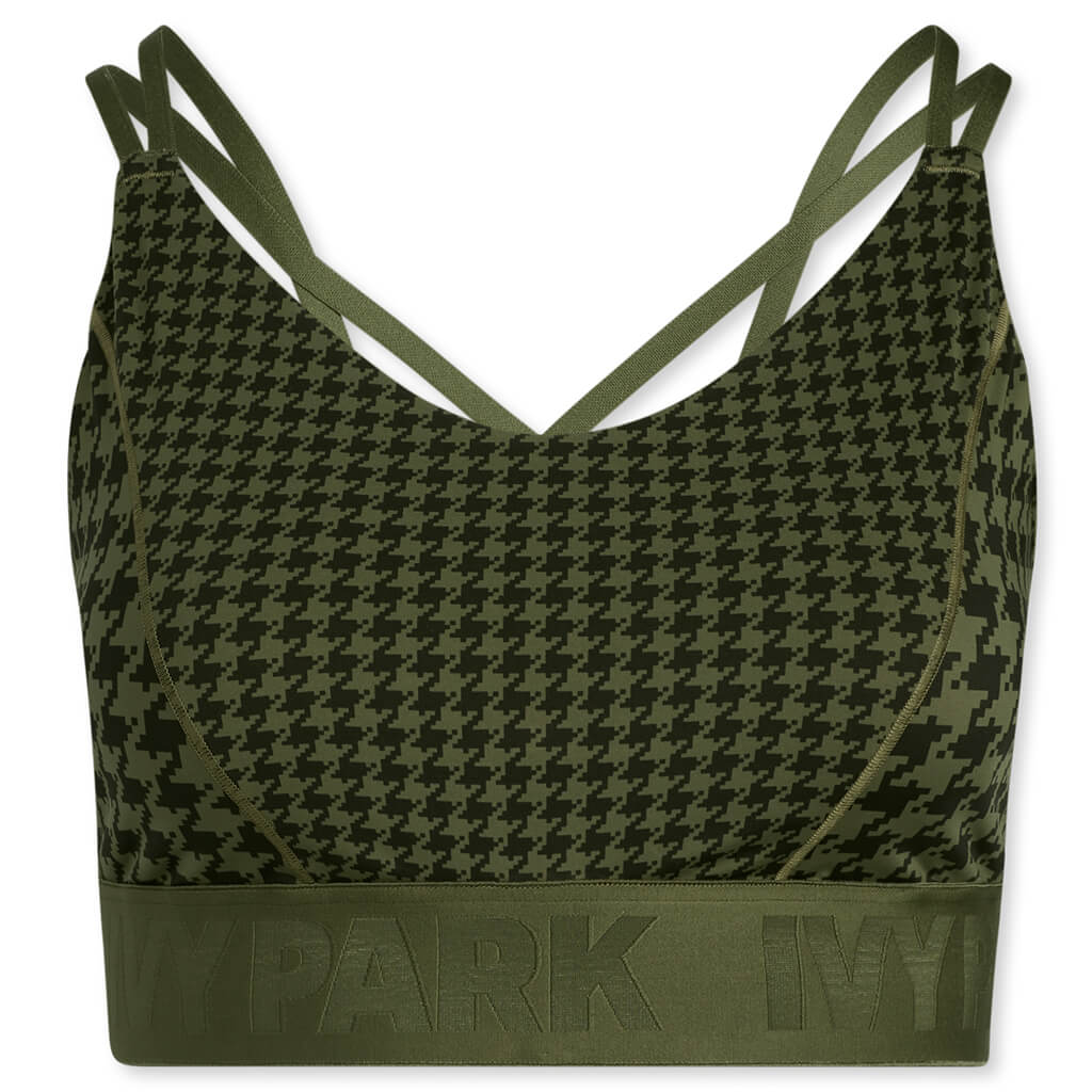 adidas x IVY PARK Women's Plus Size Strappy Low Support Bra - Wild Pine/Black, , large image number null