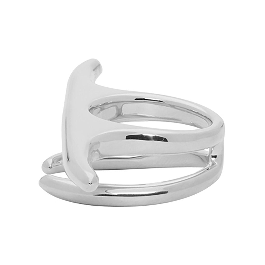 Liquid Multi Finger Ring - Silver