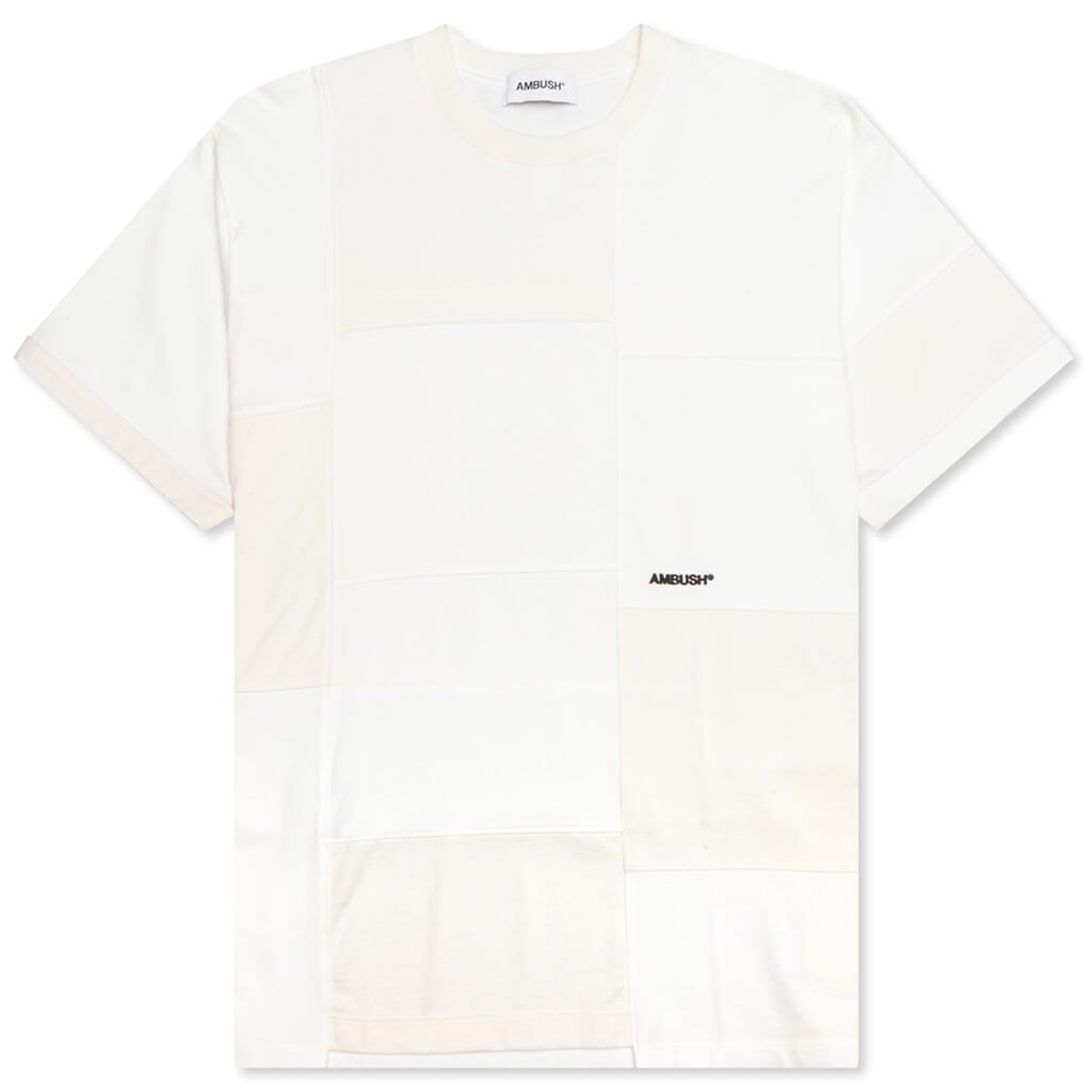 Patchwork Panel Tee - Off-White