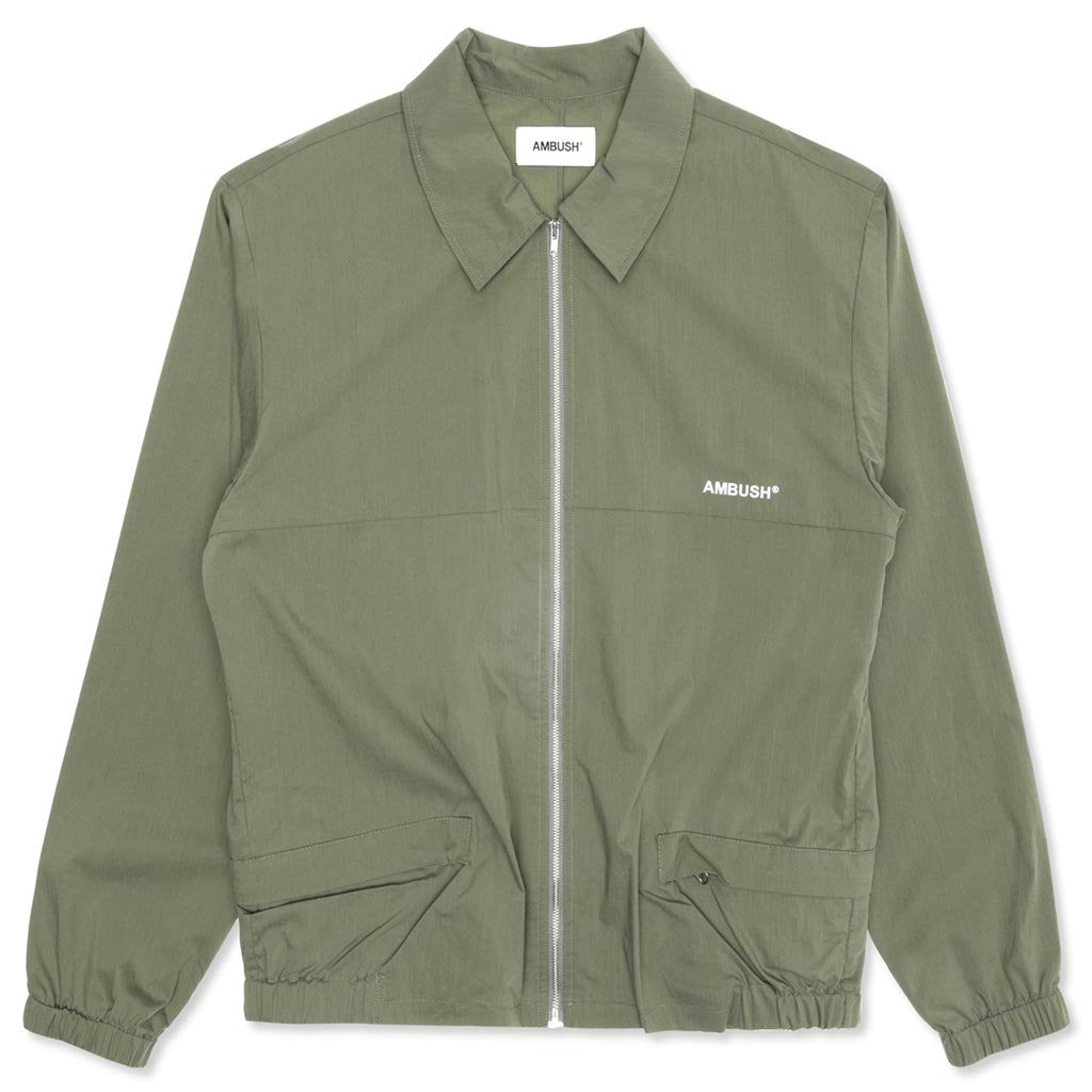 Zip Up Coach Jacket - Green