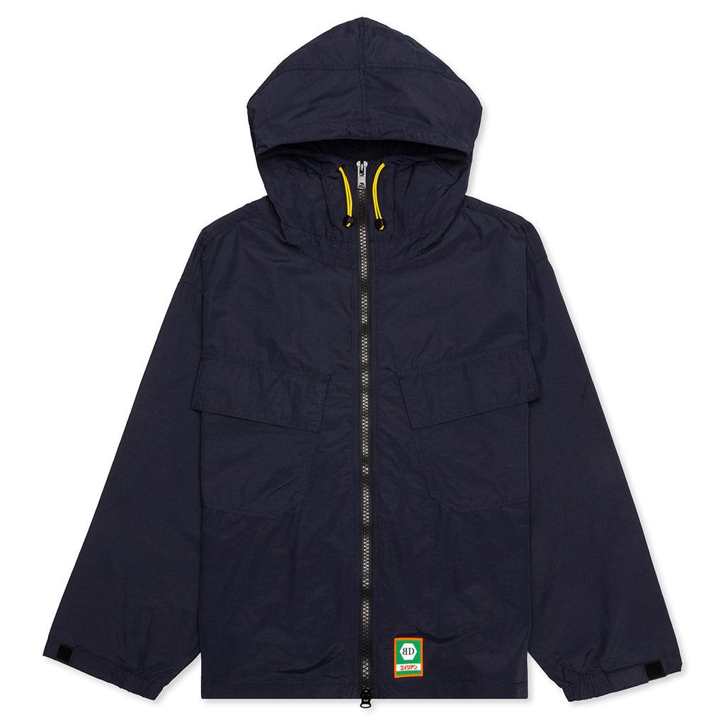 Zip Front Anorak - Navy