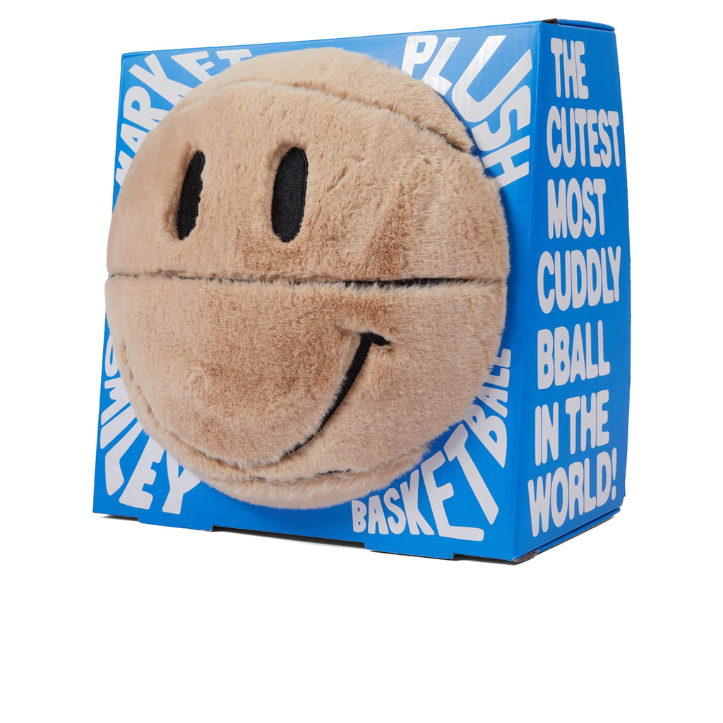 Smiley Sherpa Basketball Pillow - Sand, , large image number null