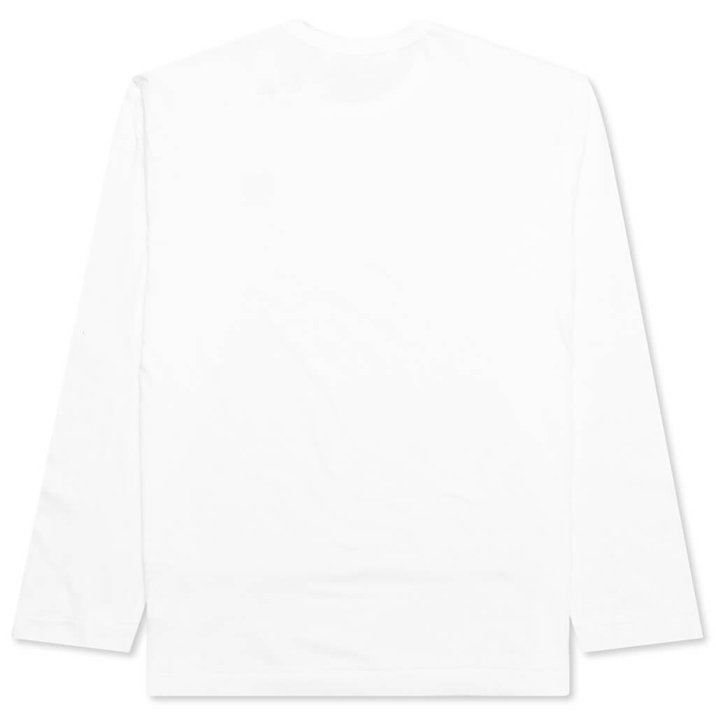 Black Emblem L/S T-Shirt - White