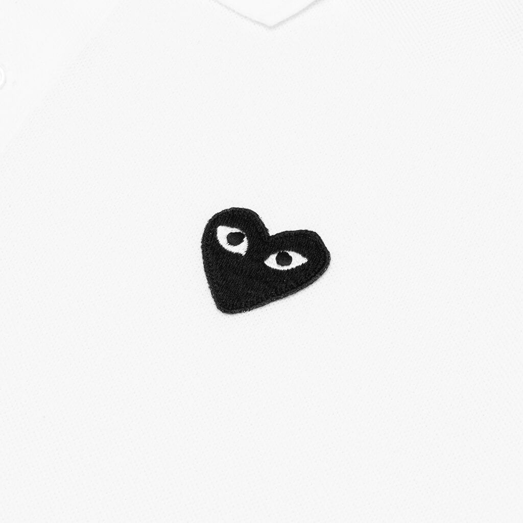 Black Emblem Polo Shirt - White, , large image number null