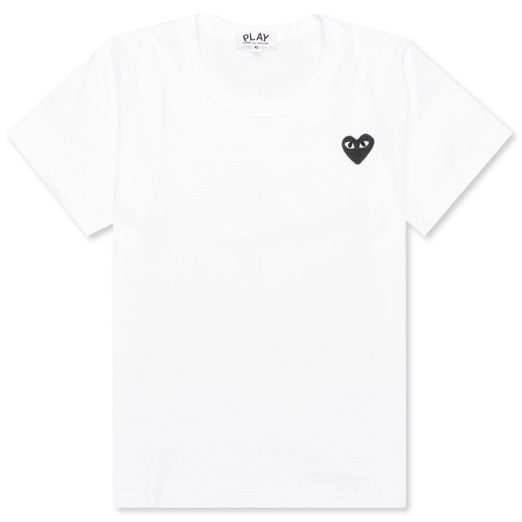 Kid's Black Emblem T-Shirt - White