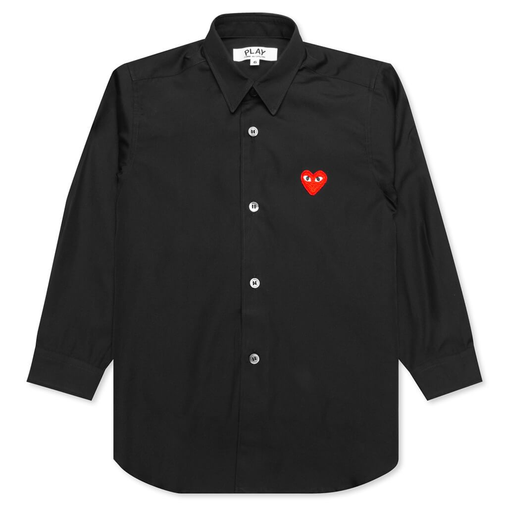 Kid's Button Up Shirt - Black