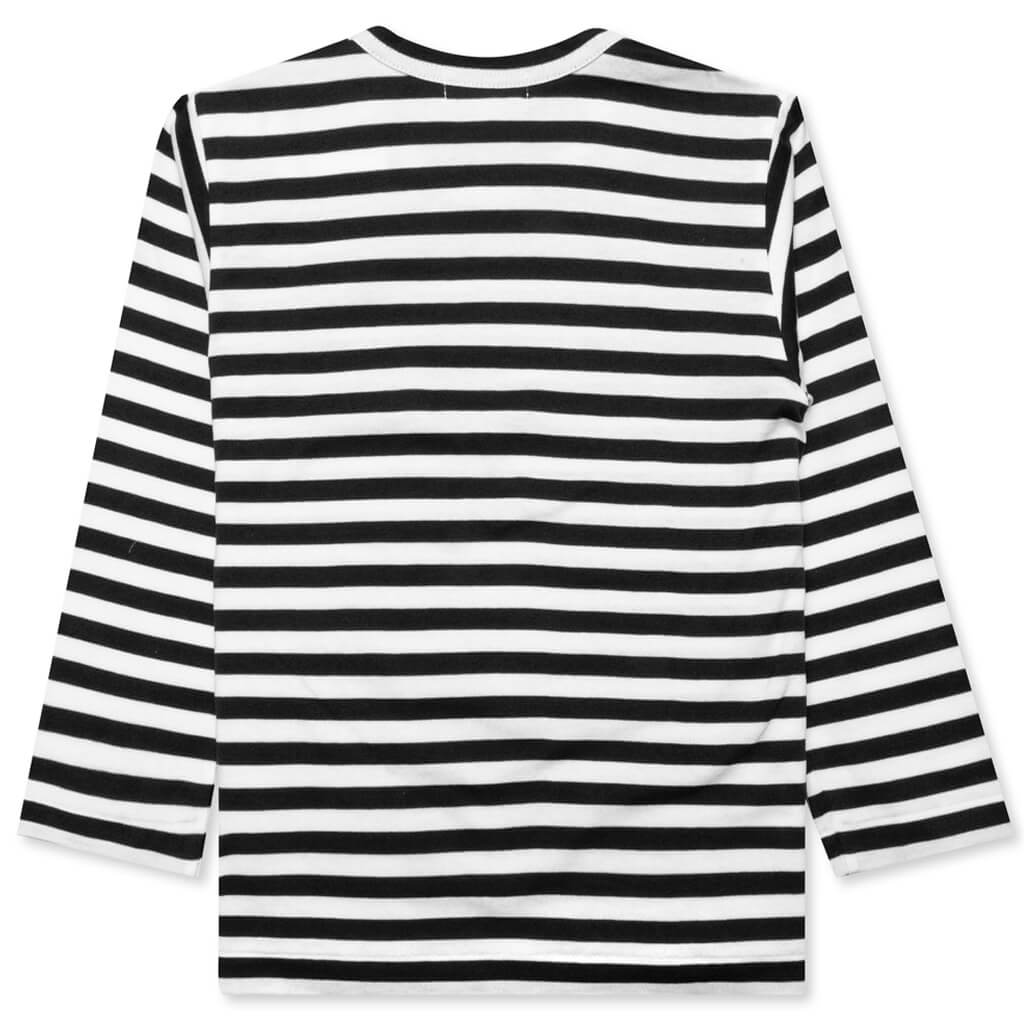 Kid's Striped L/S T-Shirt - Black/White