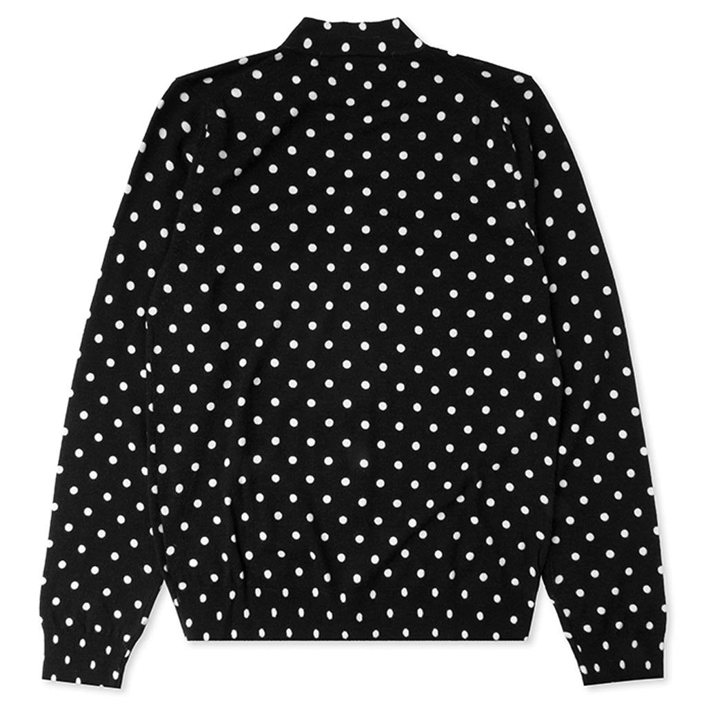 Polka Dot Cardigan Black Heart - Black, , large image number null