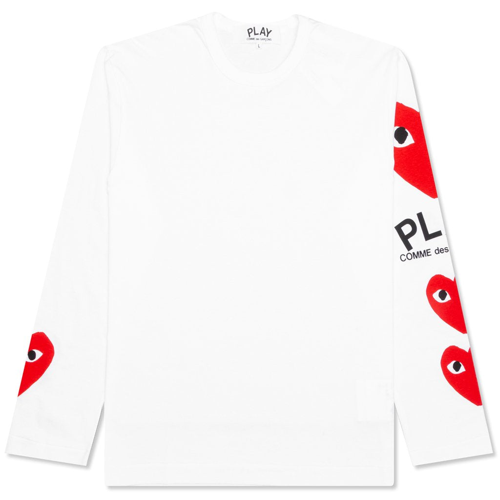 Printed Sleeve L/S - White, , large image number null