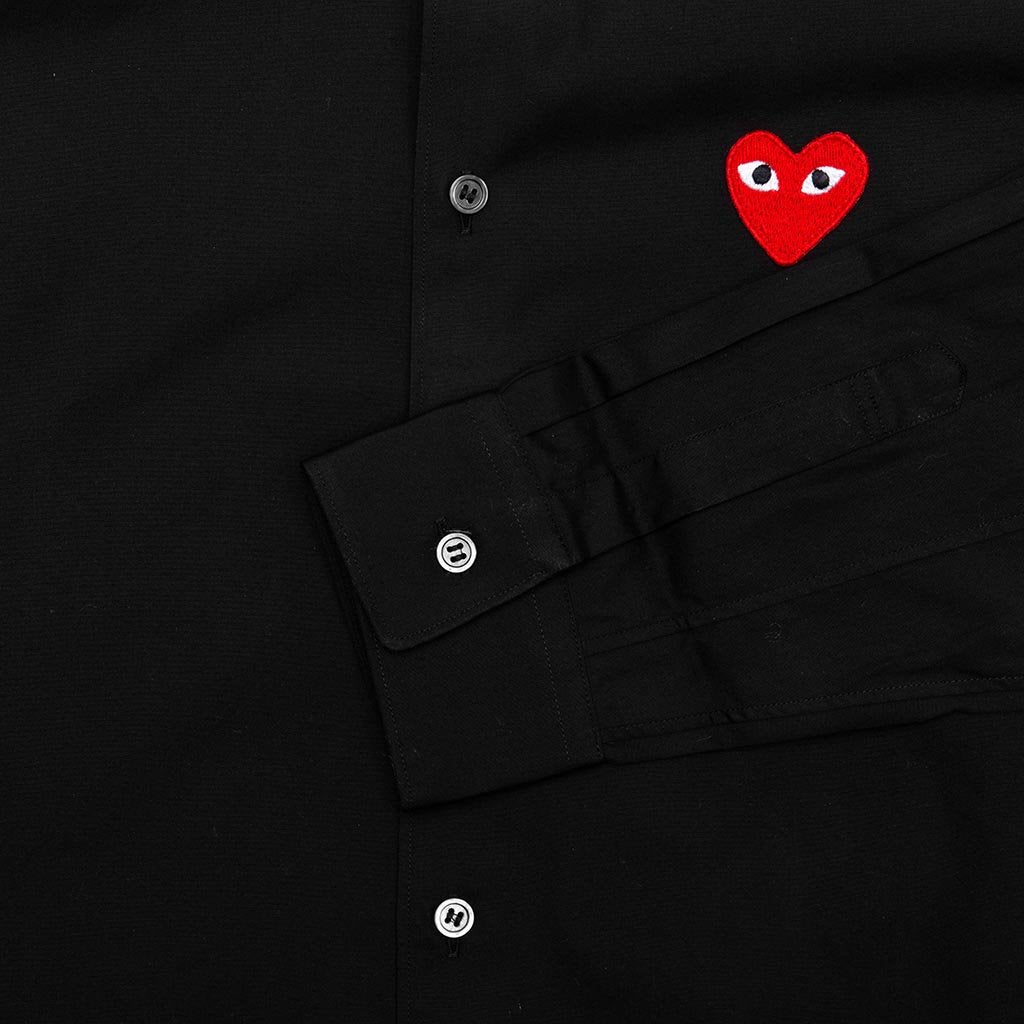 Red Emblem Button Down - Black, , large image number null