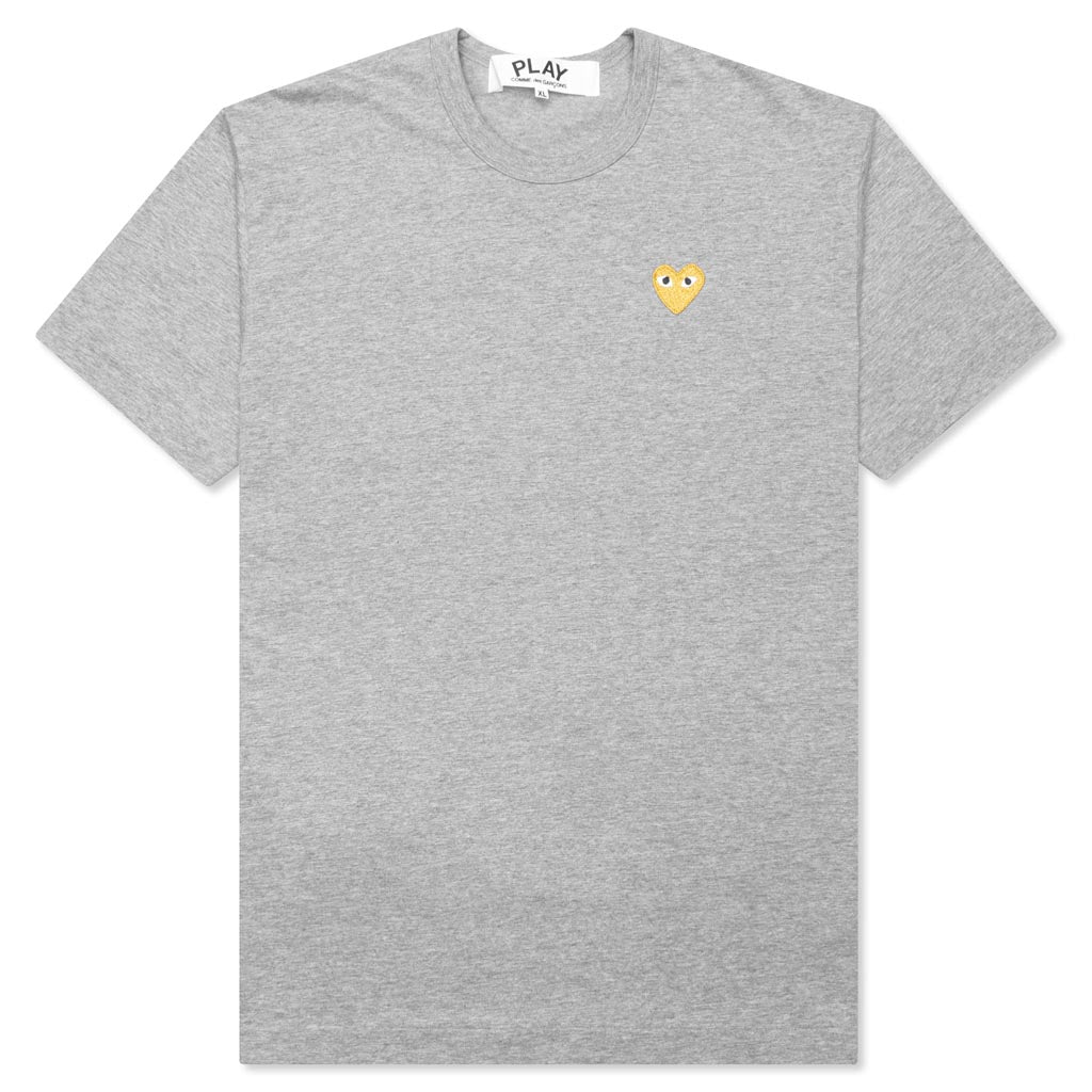 Women's Gold Heart T-Shirt - Grey, , large image number null