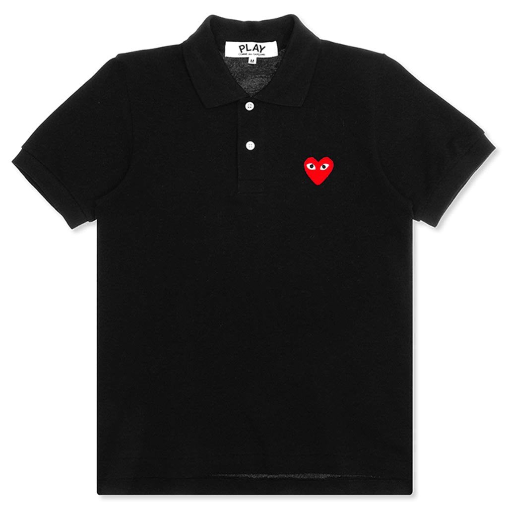 Women's Red Emblem Polo Tee - Black, , large image number null