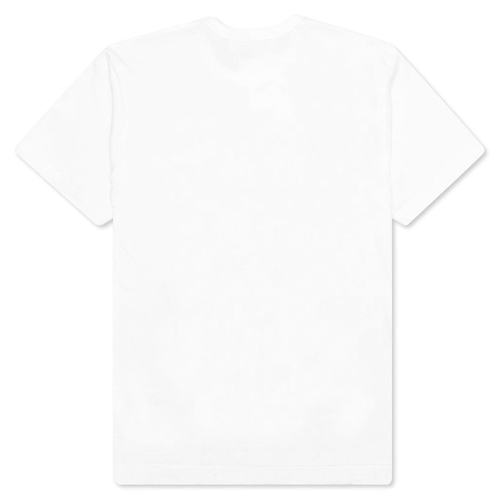 Women's Red Multi Logo S/S T-Shirt - White