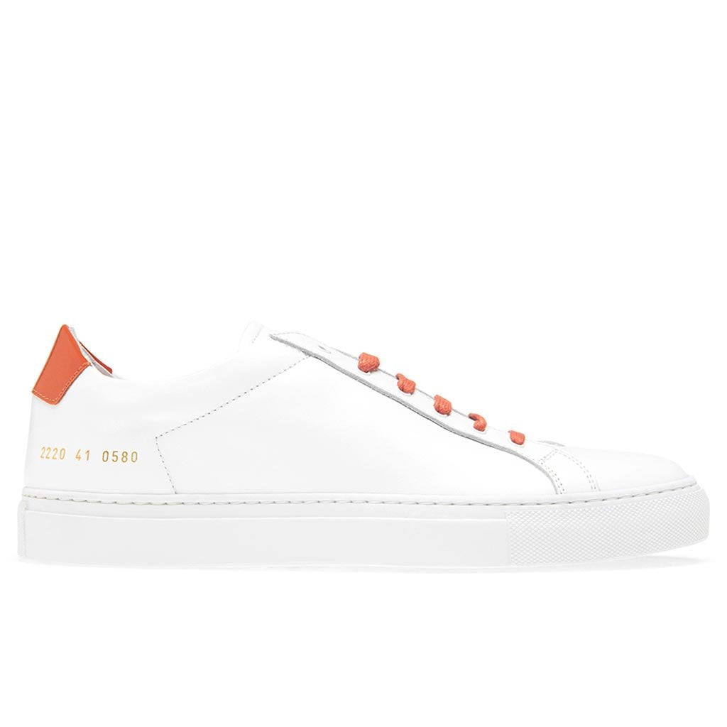 Retro Low Glossy - White/Orange