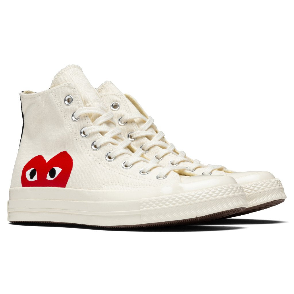 Converse x Comme Des Garcons PLAY All Star Chuck '70 Hi - White, , large image number null