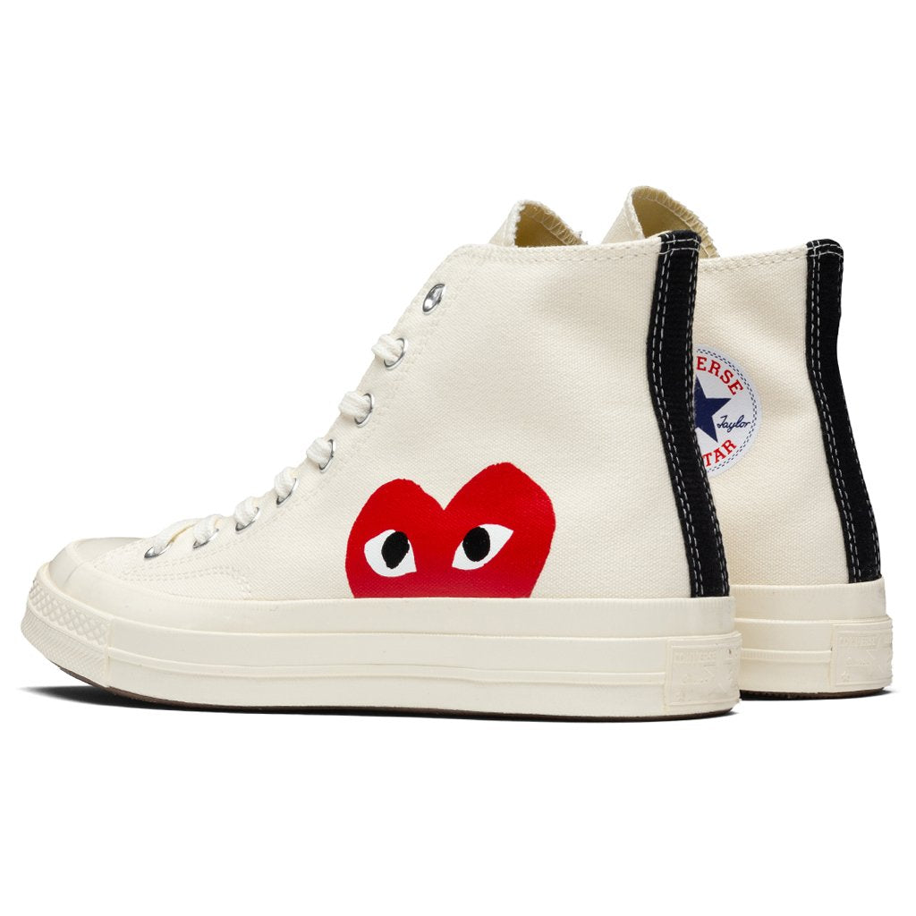 Converse x Comme Des Garcons PLAY All Star Chuck '70 Hi - White, , large image number null