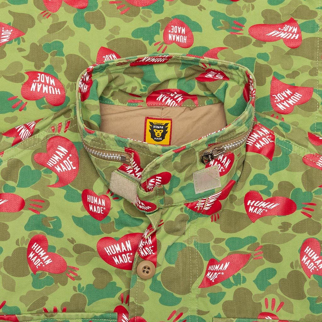 Heart Camo Field Jacket - Olive Drab, , large image number null