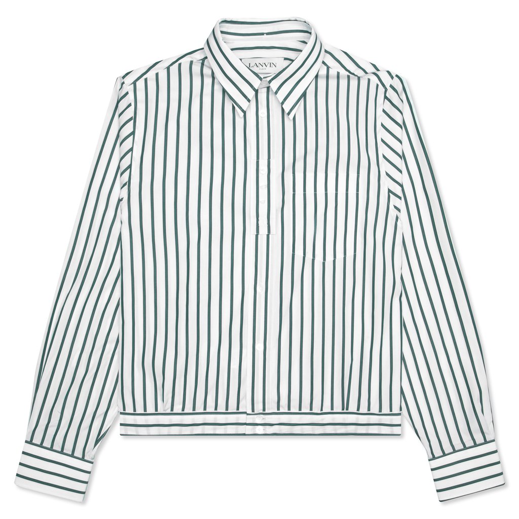 Jacket Shirt - White/Blue