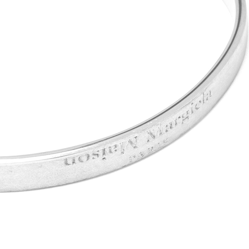 Flipped Logo Cuff Bracelet - Palladio Burattato