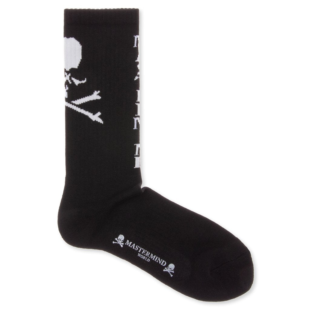 Back Skulls Socks - Black