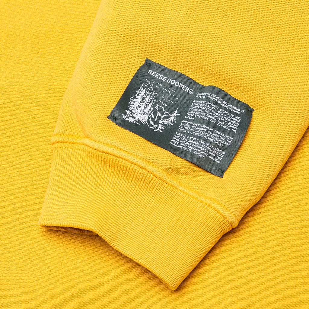 RCI Deer Logo Hooded Sweatshirt - Yellow, , large image number null