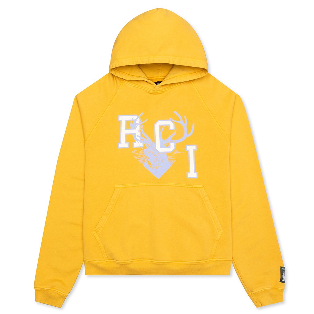 RCI Deer Logo Hooded Sweatshirt - Yellow
