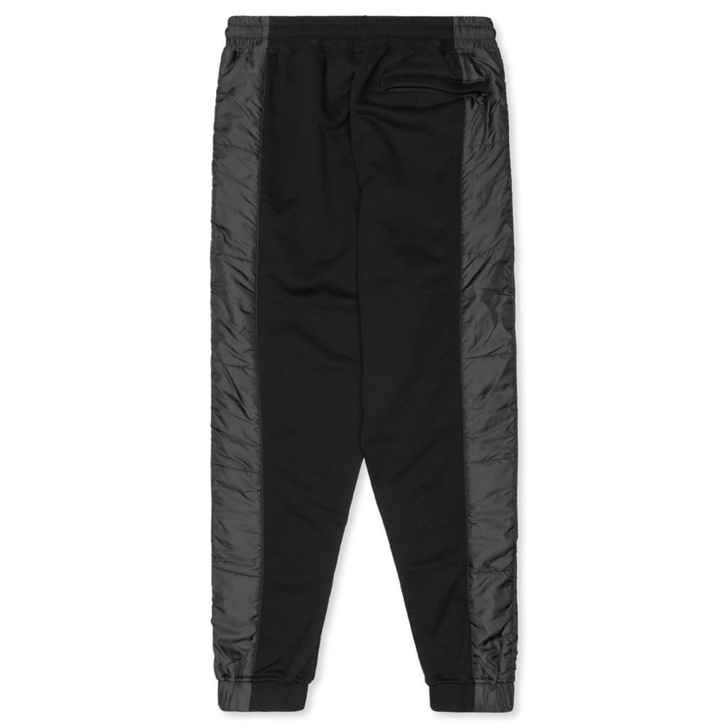 Stacked Puffer Sweatpant - Black
