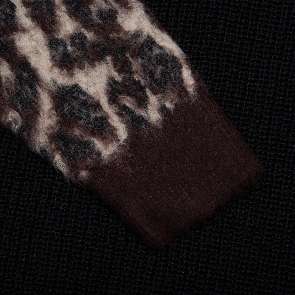 Leopard Cardigan - Brown/Black, , large image number null
